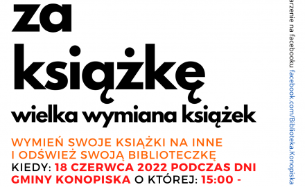 Wielka wymiana książek na Dniach Gminy Konopiska !