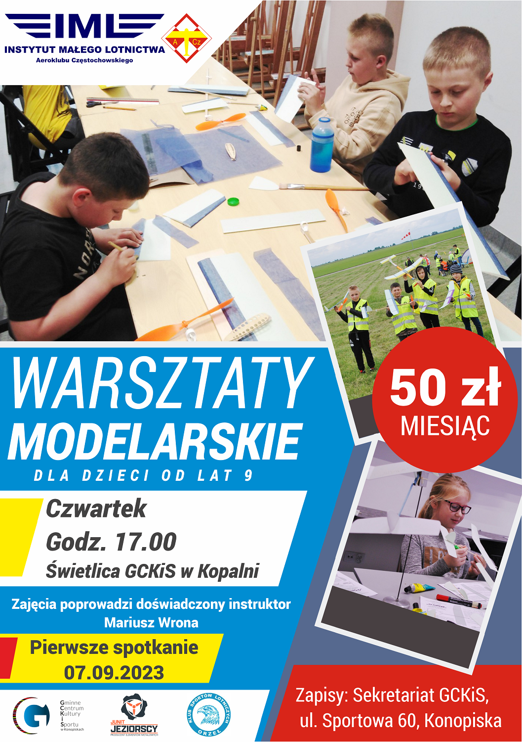 Plakat Warsztaty Modelarskie