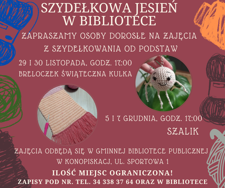 plakat szydełko